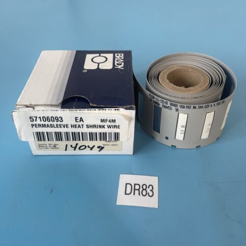 BRAND NEW W/BOX- Brady PSIDP-111-1125-WT White Polyolefin 100pc Heat Shrink Wire Main Image