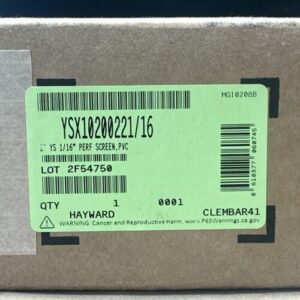 FACTORY SEALED - YSX10200221/16 2” YS 1/16” Perforated Screen, PVC || WARRANTY! - Image 2