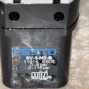 FESTO SV-5-M5-B 11914 C308 0-8 bar 0-116psi valve NNB Fast Shipping!+ Warranty - Image 2