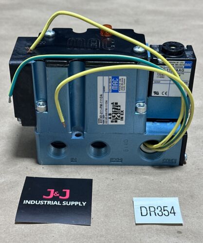 NEW NO BOX- Mac 6313D-211-PM-111DA Solenoid Valve 120/110V 60/50Hz 6.8W 150PSI Main Image