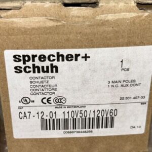 (2) Sprecher + Schuh CA7-12-01 Contactor 3 Main Poles NIB Fast Shipping! - Image 3
