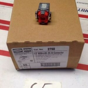 New Qty 50 Hubbell Raco 1/2" REDI-LOC III Connector Cat# 2750 Fast Shipping - Image 1