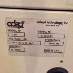 Adept 310 A Series Robot Controller/Amplifier 208/220/240VAC - Image 3