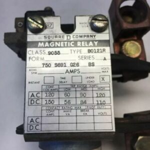 Square D 750 S691 G26 BS Magnetic Relay Class 9055 Type B0121R *Fast Shipping* - Image 5