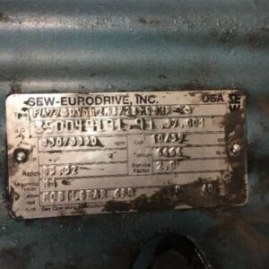 Sew-Eurodrive FA77SDV112M8/2BH68HR-XS Mobile Gear 85.52 Ratio - Image 3