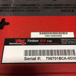 WatchGuard Firebox X15 Edge MF16S32E10 12VDC 1/1.2A Warranty! Fast Shipping! - Image 2
