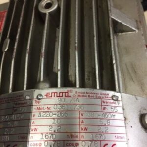 Emod Motoren Type 90L/4A Motor # 03610736 Used *Warranty* Fast Shipping! - Image 2