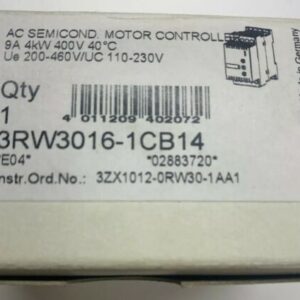 New Siemens 3RW3016-1CB14 Soft Starter S00 110-230V 9a 4kw 400v Warranty - Image 3