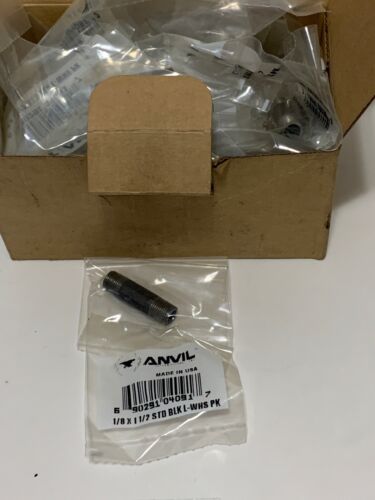 24-Anvil Beck 1/8in MPT x 1/8in Dia. x 1-1/2in L Black Steel Pipe Nipples Main Image