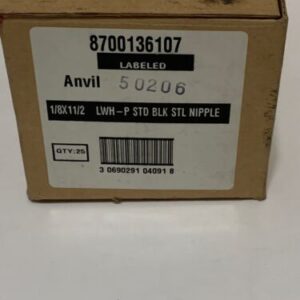 24-Anvil Beck 1/8in MPT x 1/8in Dia. x 1-1/2in L Black Steel Pipe Nipples - Image 4