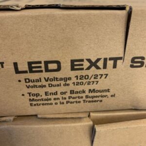 NIB LITHONIA LIGHTING EXR LED EL M6 EXIT SIGN (LOT OF 2) FAST SHIPPING! - Image 7