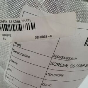 *NEW* LOT OF 2 Stainless Steel Cone Shape Screen 7C024R01823401* (610) 2006-10 - Image 3