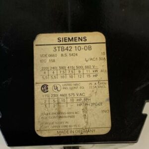 *Used* Siemens 3TB42 10-0B Contactor 3 Pole 30 Amp 660V Fast Shipping!~Warranty~ - Image 5