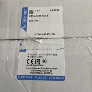 NEW KRAUS & NAIMER C315.A401-620.E ROTARY CAM SWITCH S3B.G411 Warranty - Image 9