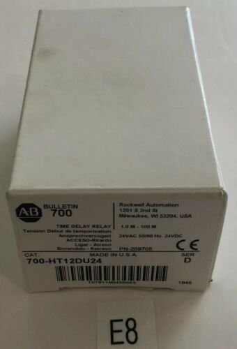 *New Open Box* Allen Bradley 700-HT12DU24 SER D 1.0M-100 M 24VAC 50/60Hz 24VDC Main Image