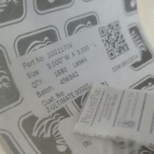 *NEW* LOT OF 2 Zebra Technologies 10011704 3"x3" 1880 Labels/Roll + Warranty! - Image 3