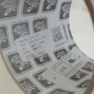 *NEW* LOT OF 2 Zebra Technologies 10011704 3"x3" 1880 Labels/Roll + Warranty! - Image 4