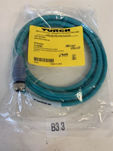 NEW Turck Molded Cordset RSCD RKCD 4460-2M U-50080 Warranty Fast Shipping Main Image