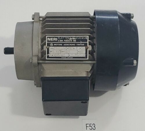 *PREOWNED* NERI T56BN/4 0.12HP Motore 245/460V 1680RPM 60Hz .75A/.4A + Warranty! Main Image