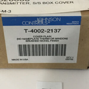 NEW!!! JOHNSON CONTROLS T-4002-2137 Cover Plain Nickel Finish + *Warranty* - Image 1