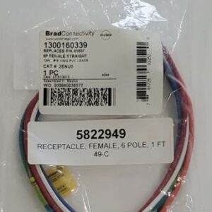 *NEW* LOT OF 2 Brad Harrison Woodhead 1300160339 Replaces 41607 6P 12" #16 Awg - Image 2