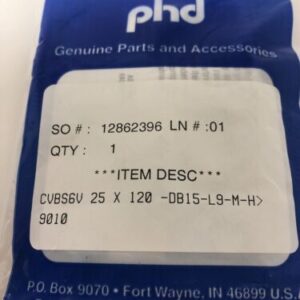 PHD INC CVBS6V 25 X 120-DB15-L9-M-H Warranty Fast Shipping - Image 3
