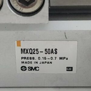 *PREOWNED* SMC MXQ25-50AS Slide Table Guided Cylinder 0.15-0.7 MPa + Warranty! - Image 2