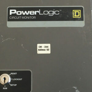 *Pre~Owned* SQUARE D POWERLogic Circuit Monitor CM-244 Class 3020 120 VAC 0.5A - Image 2