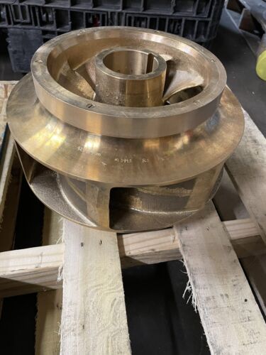 New Flowserve Brass Impeller 929409-00 M3445 FLS For Worthington 10LN-14 Pump Main Image