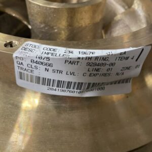 New Flowserve Brass Impeller 929409-00 M3445 FLS For Worthington 10LN-14 Pump - Image 4