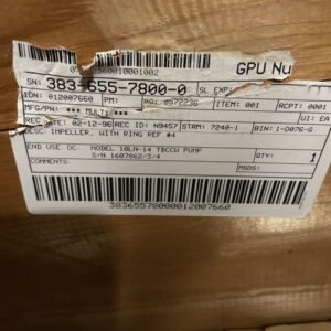 New Flowserve Brass Impeller 929409-00 M3445 FLS For Worthington 10LN-14 Pump - Image 6