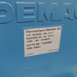 *NEW OLD STOCK* Mannesmann Demag AG DGV30DL OEL: 0,9 L B8-30-3/13,4 + Warranty! - Image 2