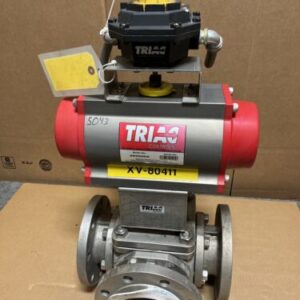 Triac Controls 2R500DA Actuator With Stainless 4" 3 Way Valve CF8M 150 Warranty - Image 1