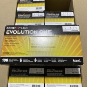 Microflex Evolution One Powder-Free Latex Examination Gloves, Large - Box of 100 - Image 3