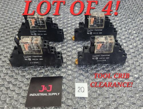 *LOT OF 4* Cutler Hammer D4PA2 Screw Terminals D4PR21A Relays ⚡️🇺🇸 SHIP Main Image