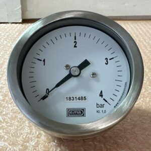 NEW IN BOX- Te.ma. Vasconi Commercial Pressure Gauge 0/4Bar NIB  KI. 1,0 3-3/4” - Image 3