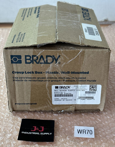 NEW WITH BOX- BRADY Wall Mounted Plastic Lock Box Cat# 4758702 || FAST SHIPPED Main Image