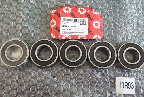 ποΈ *LOT OF 5* FAG 6004-C-2HRS DEEP GROOVE SEALED BEARING *WARRANTY+ πΊπΈ SHIP! Main Image