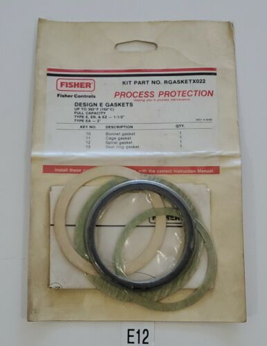 *NEW* Fisher RGASKETX022 Design E Repair Kit Assembly E, ER & EZ & EA + Warranty Main Image