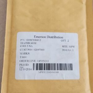 *NEW* [2] Emerson Distribution 1D387036012 Metal Diaphragms 02097103 + Warranty! - Image 6