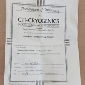*NEW* CTI Cryogenics Helix 8080300K001 9600/9700A Helium Adsorber + Warranty! - Image 10