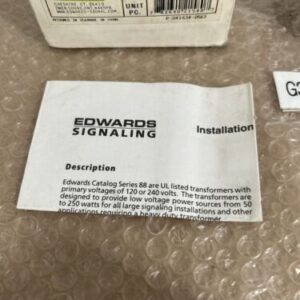 Edwards Signaling 88-50 Heavy Duty Power Transformers 50 watt 24 12 Volt - Image 6