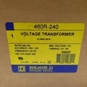 New! Square D 460R-240 Voltage Transformer Class 4210 240:120 *Fast Shipping* - Image 3