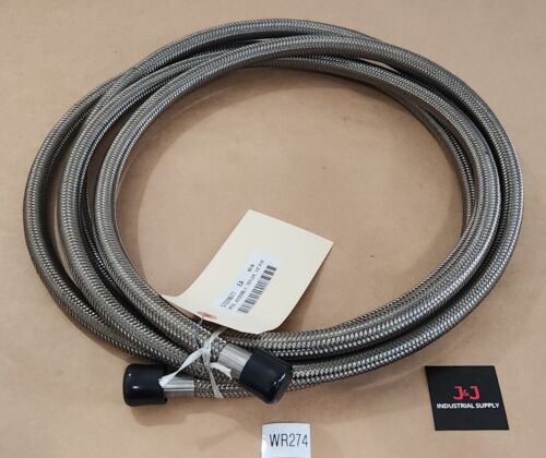 *NEW SURPLUS* Aftercooler Braided Teflon Hose 1/2'' x 1/2" x 15Ft + Warranty! Main Image