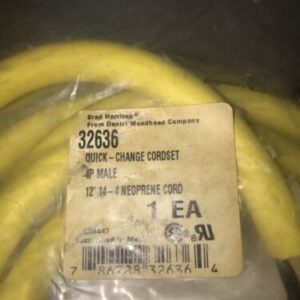 **New In sealed Bag Daniel Woodhead Quick -Change Cordset 32636 4P Male# - Image 3