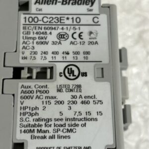 100-C23EJ10 24VDC E COIL ALLEN BRADLEY CONTACTOR - Image 3