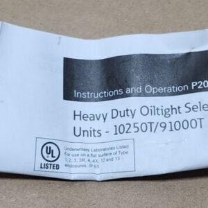 *BRAND NEW* Eaton E34VMBK1 Selector Switch Corrosion Resistant 3-Pos + Warranty! - Image 6