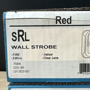 (2) NEW-System Sensor SRL Strobe Light Fire Alarm Wall Mounted 2-Wire Clear Lens - Image 3