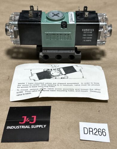 NEW WITHOUT BOX- Numatics MARK 7 Solenoid Valve 11DSA443C000030 || WARRANTY 🇺🇸 Main Image