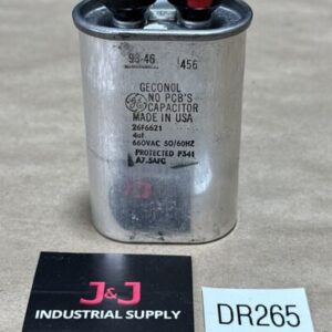NEW- General Electric Geconol Capacitor Capacitor 26F6621 4uf 660VAC 50/60Hz - Image 1